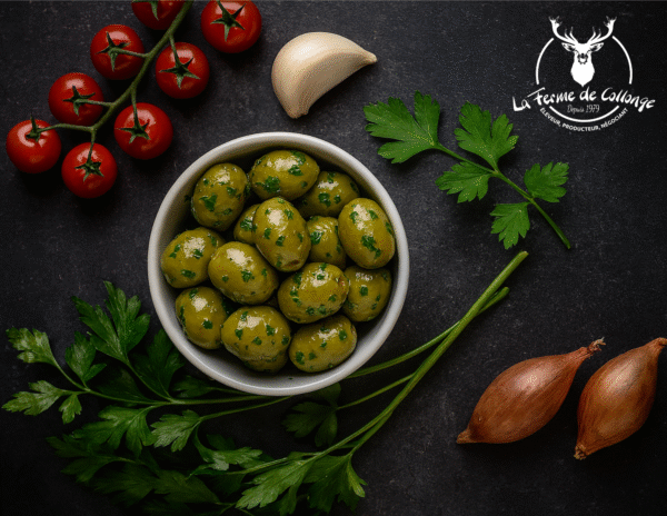 olives vertes ail et persil